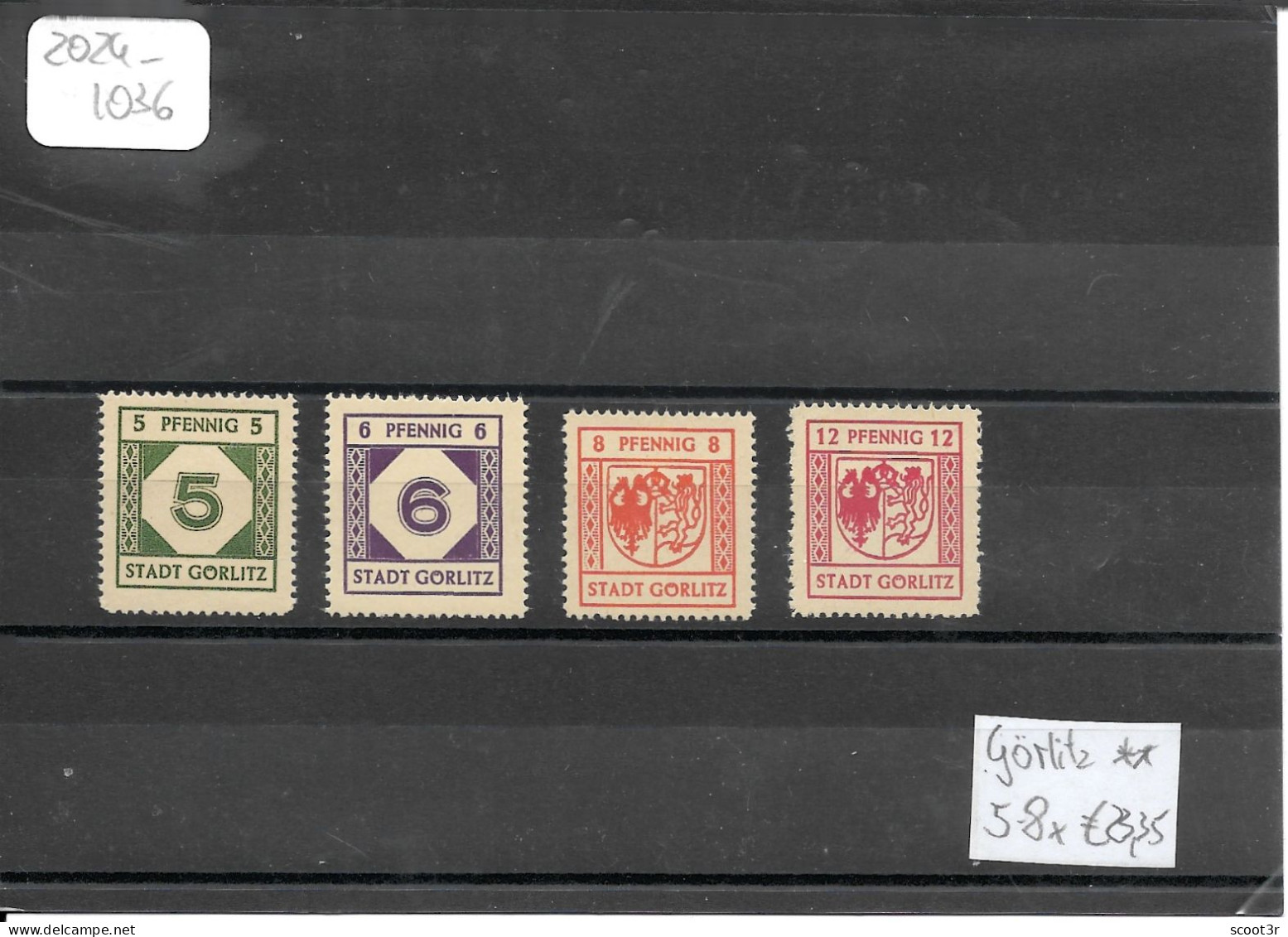 Görlitz, Michel Nr.5-8x, Postfrisch (Spargummi) , Selten Im Angebot, Siehe Photo - Neufs