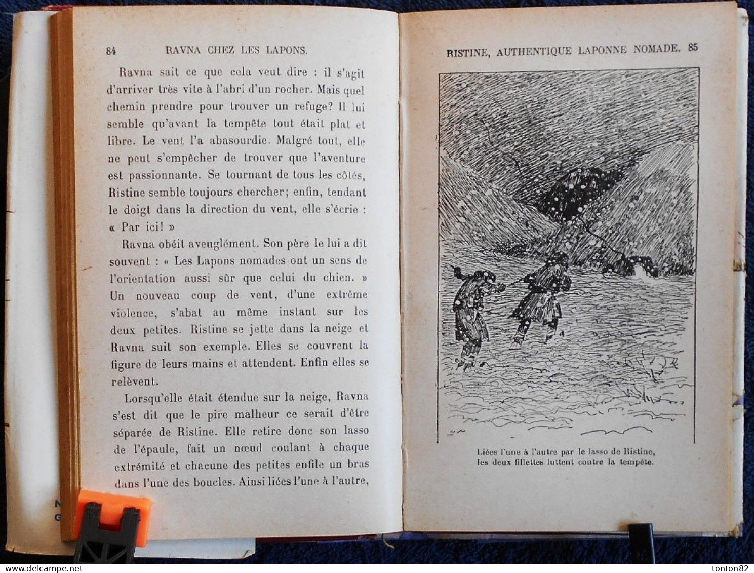 Estrid Ott - RAVNA chez les Lapons Bibliothèque Rose Illustrée - ( Avec Jaquette  ) - ( 1953 ) .