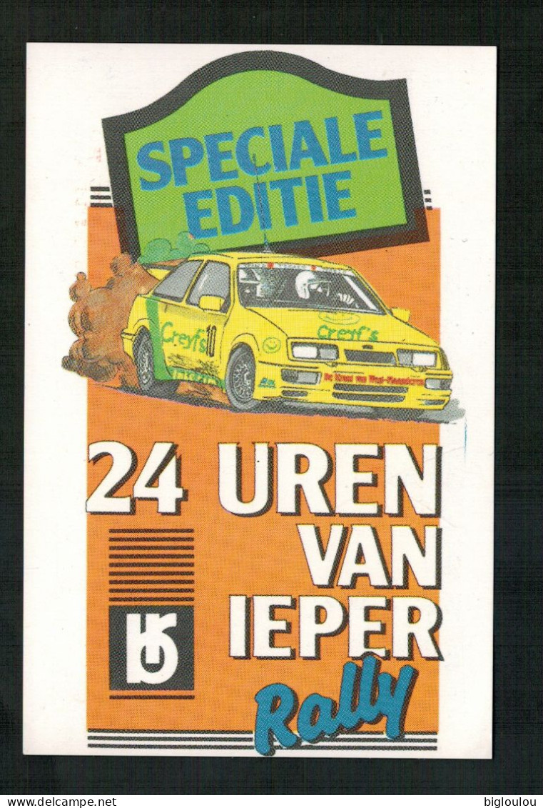 Postcard YPRES RALLY 1992 - 24 UREN VAN IEPER - Rally's