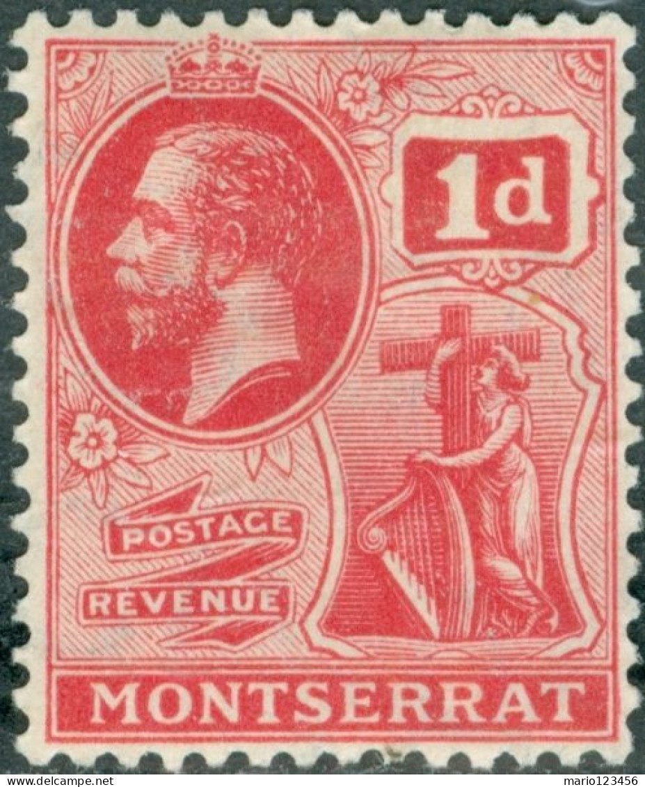 MONTSERRAT, RE GIORGIO V, 1916, FRANCOBOLLI USATI Scott:MS 44, Yt:MS 44 - Montserrat