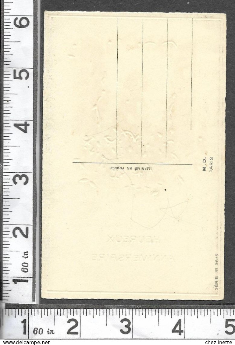 CARTE M.D. Paris Série 3 815 / JEUNE GARCON ARROSE SES FLEURS SUR SA FENETRE / COEUR DANS LES VOLETS / RV - Geburtstag