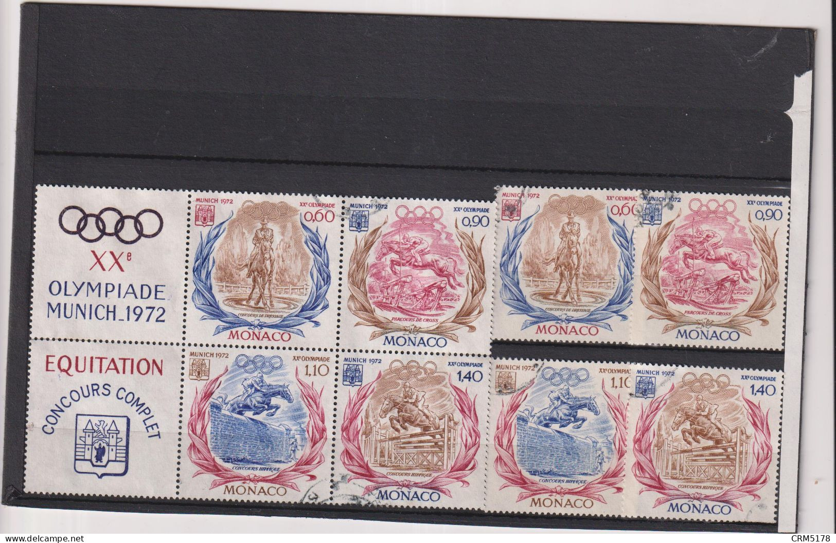 MONACO-SPORTS-LOT TP N°890/893+BLOC AVEC VIGNETTE-N°1726/1729-1621/1622-1528/1529-OB-TB-1972 - Lots & Serien