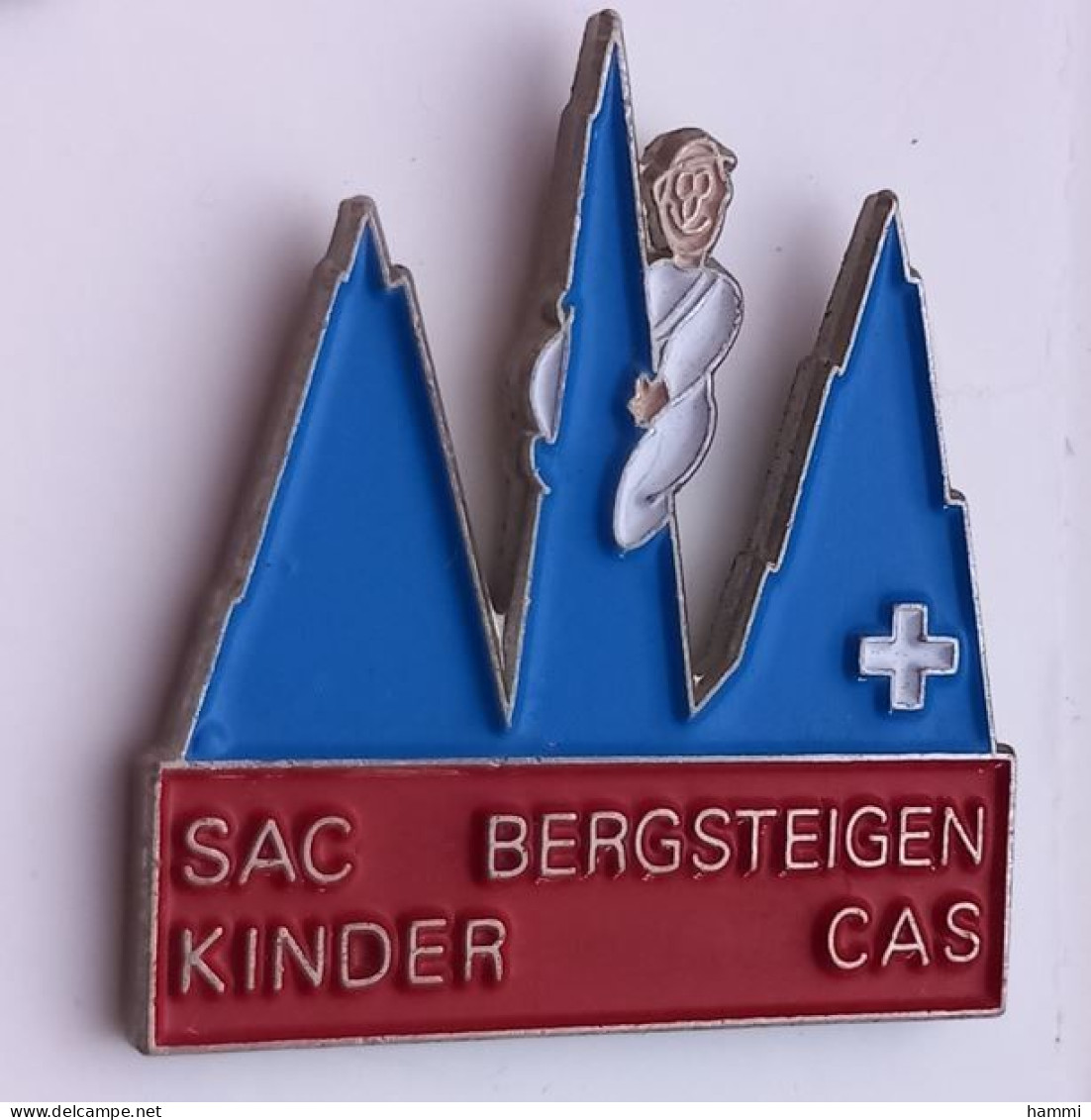 PO70 Pin's Sac Bergsteigen Kinder CAS Via Ferrata Escalade Alpinisme Deutschland Germany Achat Immédiat - Alpinism, Mountaineering