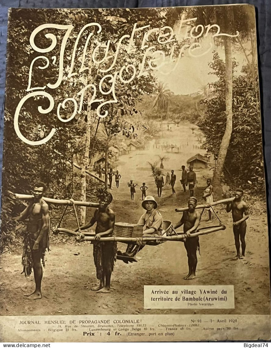 Congo Belge - Armée Belge - Katanga - ABBL- L'Illustration Congolaise - N°91 - 1er Avril 1929 - Andere & Zonder Classificatie