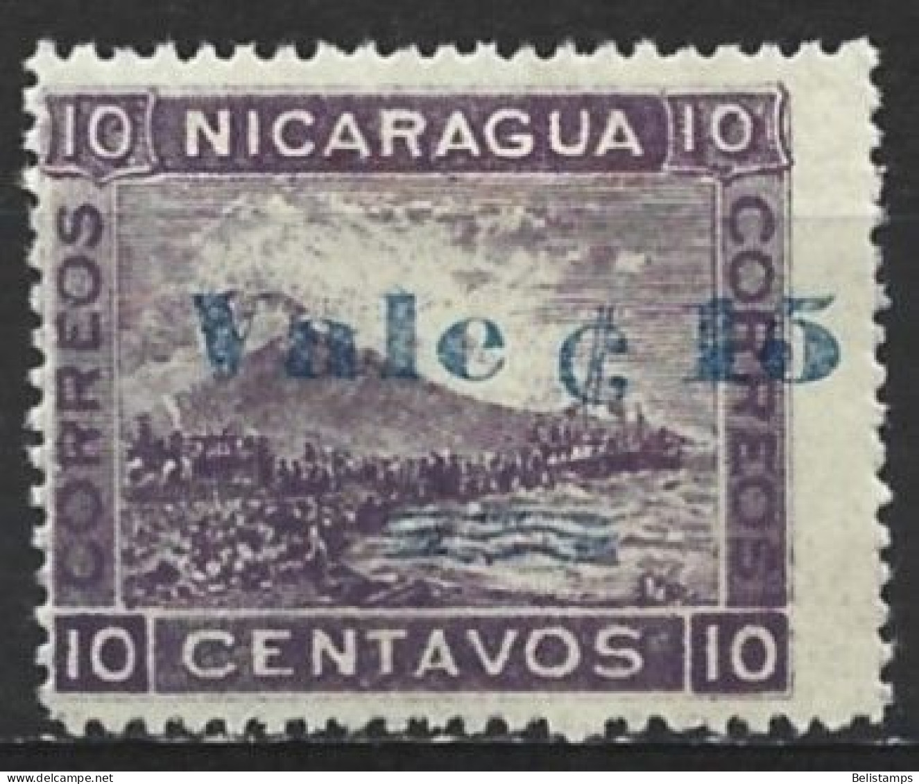 Nicaragua 1905. Scott #176 (MH) Mt. Momotombo - Nicaragua