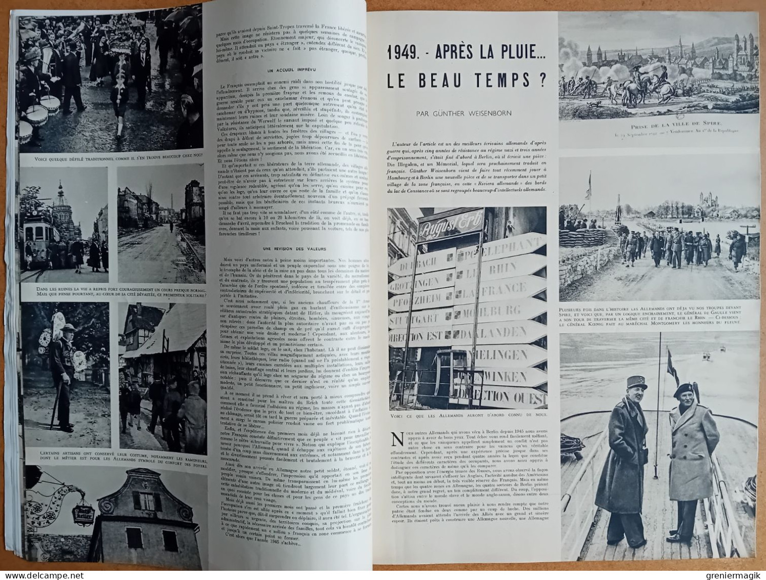 France Illustration N°205 17/09/1949 Bilan de quatre années d'occupation en Allemagne par Koenig/Economie/Berlin...