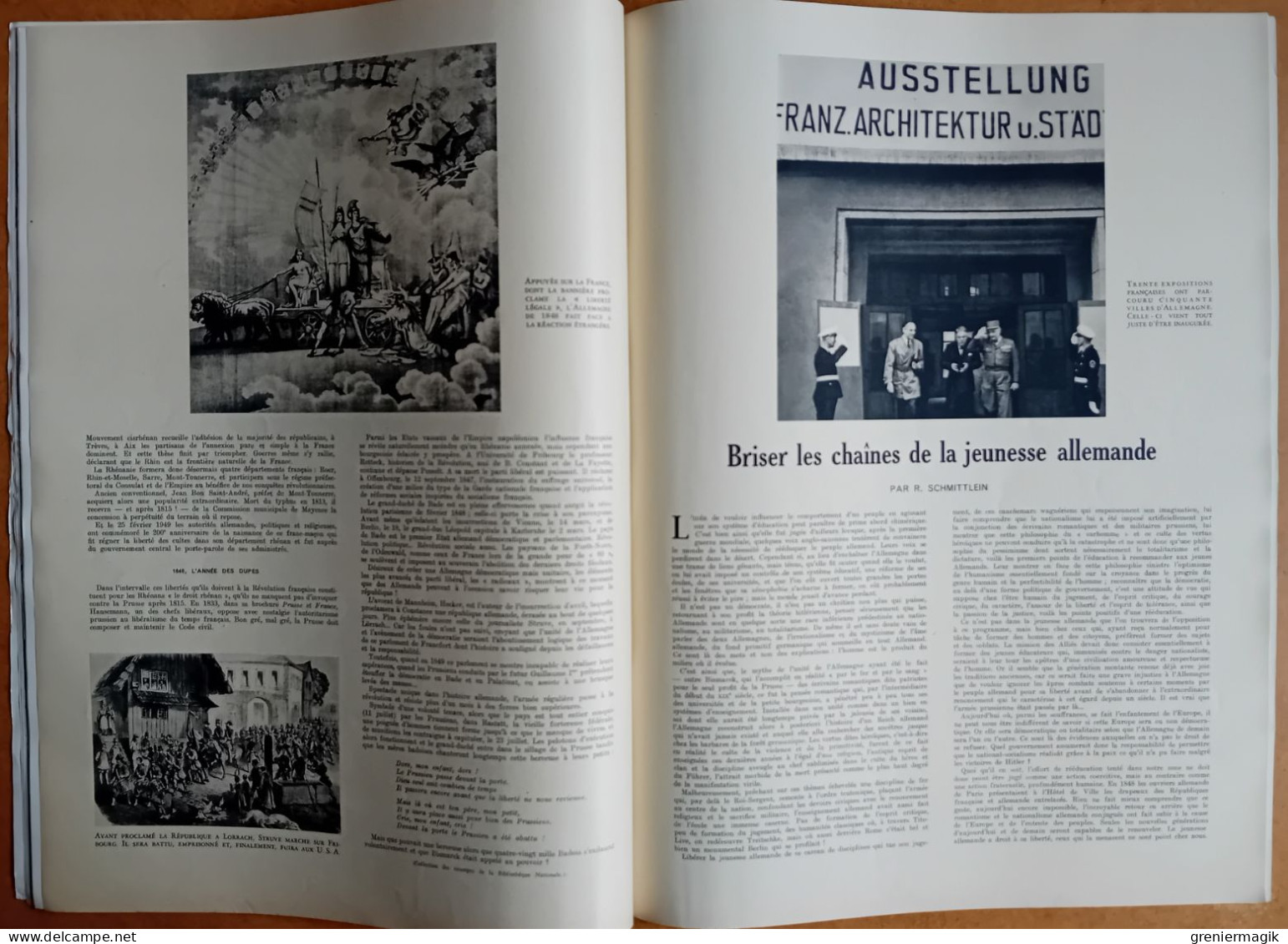 France Illustration N°205 17/09/1949 Bilan de quatre années d'occupation en Allemagne par Koenig/Economie/Berlin...