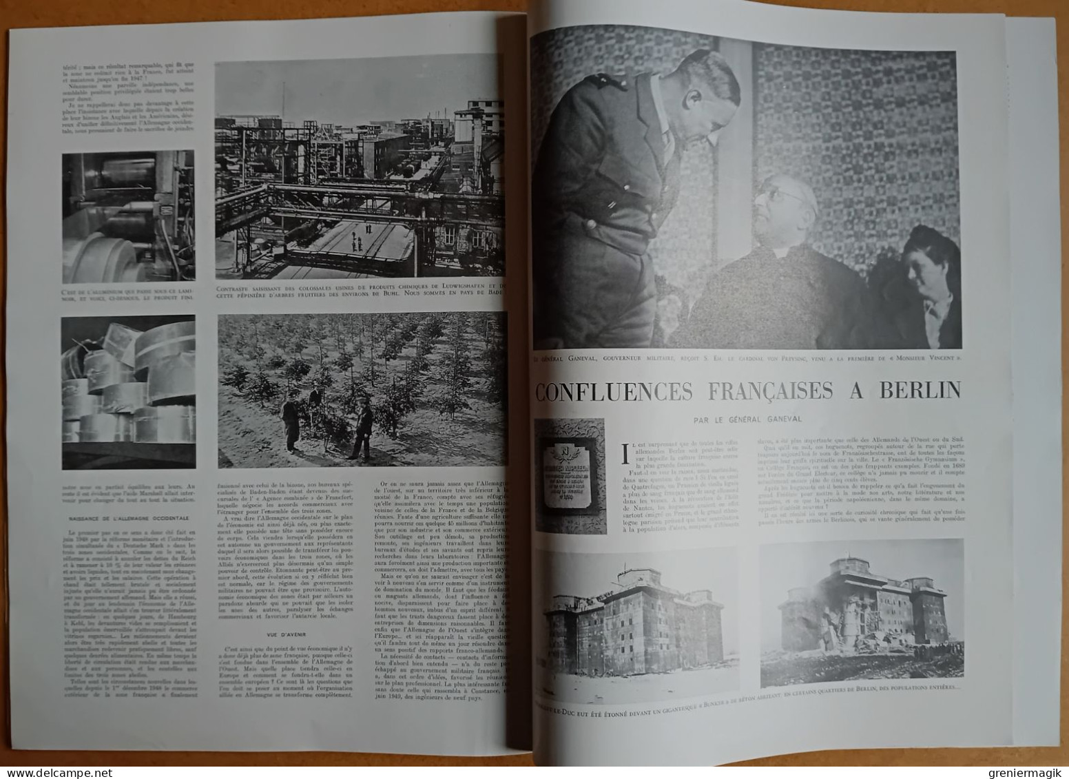 France Illustration N°205 17/09/1949 Bilan de quatre années d'occupation en Allemagne par Koenig/Economie/Berlin...