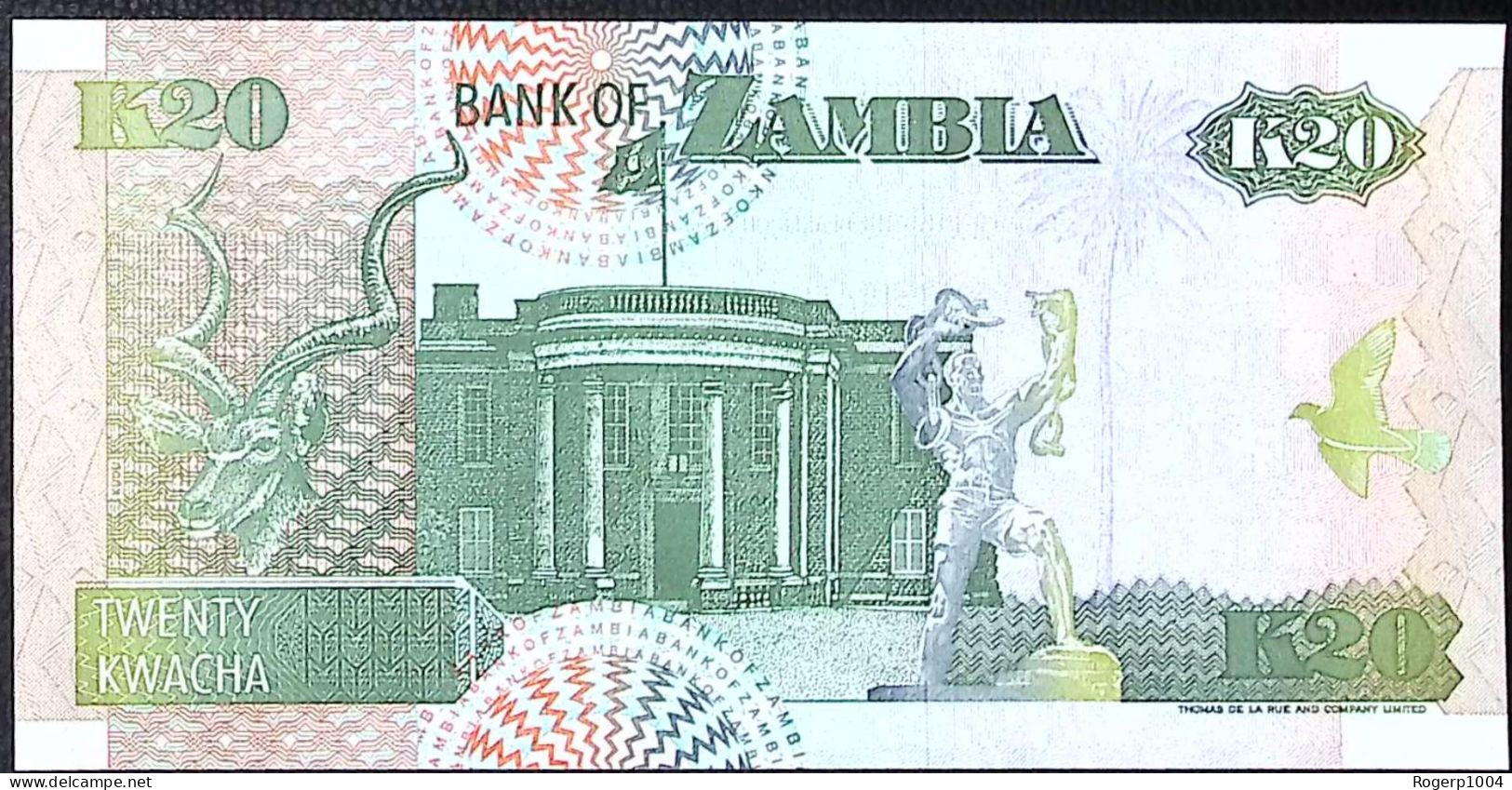 ZAMBIE/ZAMBIA * 20 Kwacha * Date 1992 * Etat/Grade NEUF/UNC * - Zambie