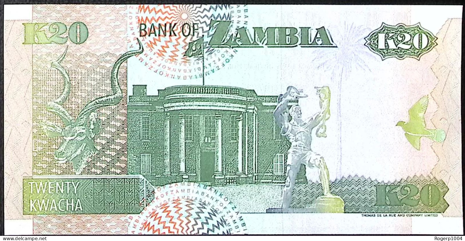 ZAMBIE/ZAMBIA * 20 Kwacha * Date 1992 * Etat/Grade NEUF/UNC * - Zambie