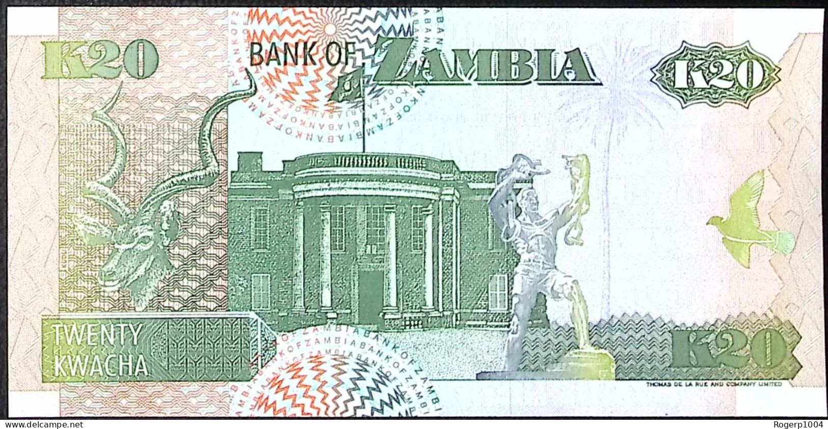 ZAMBIE/ZAMBIA * 20 Kwacha * Date 1992 * Etat/Grade NEUF/UNC * - Zambia