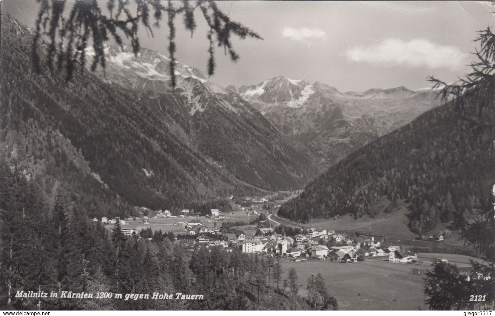 E3910) MALLNITZ In Kärnten - S/W FOTO AK Gegen Hohe Tauern ALT !! - Mallnitz