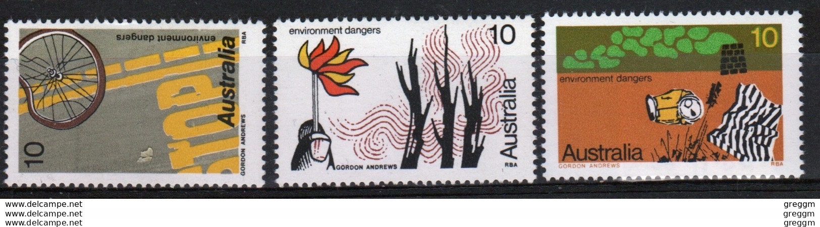 Australia 1975 Queen Elizabeth Set Of Stamps To Environment Dangers. - Nuevos
