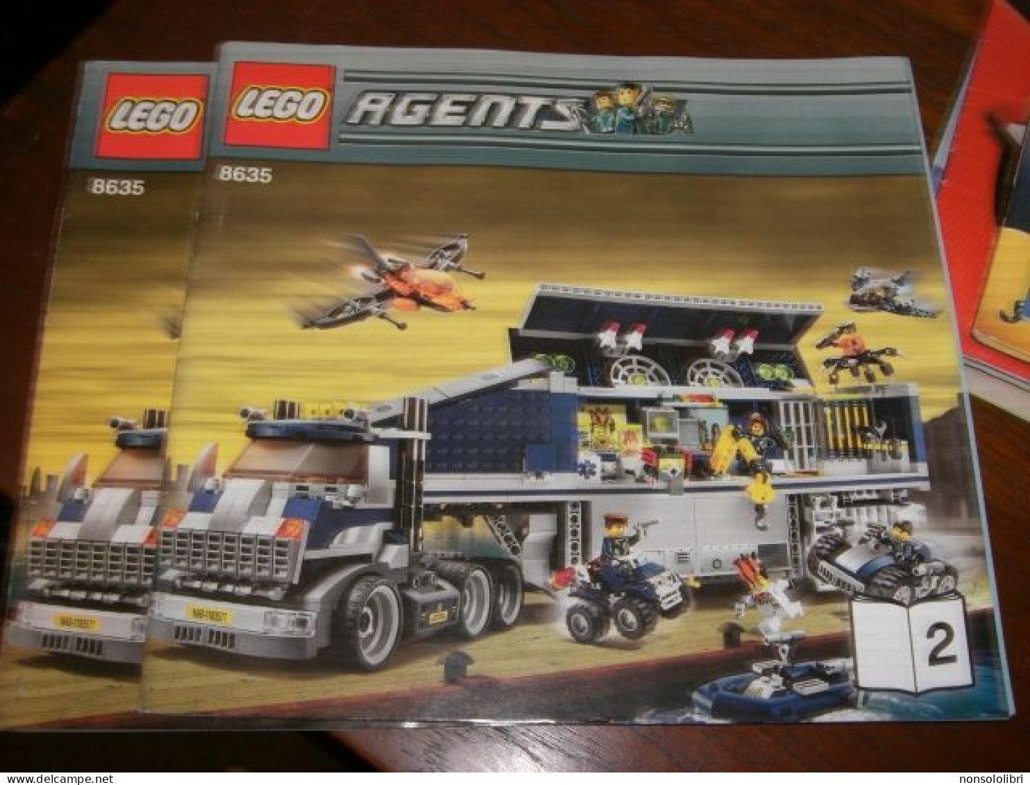 2 LIBRETTI LEGO AGENTS 8635  -N.2 N.4 - Ohne Zuordnung