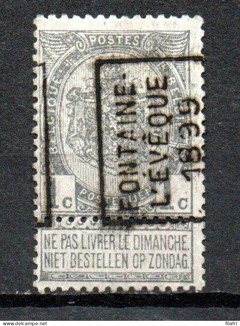 214 Voorafstempeling Op Nr 53 - FONTAINE L'EVEQUE 1899 - Positie A - Rollenmarken 1894-99