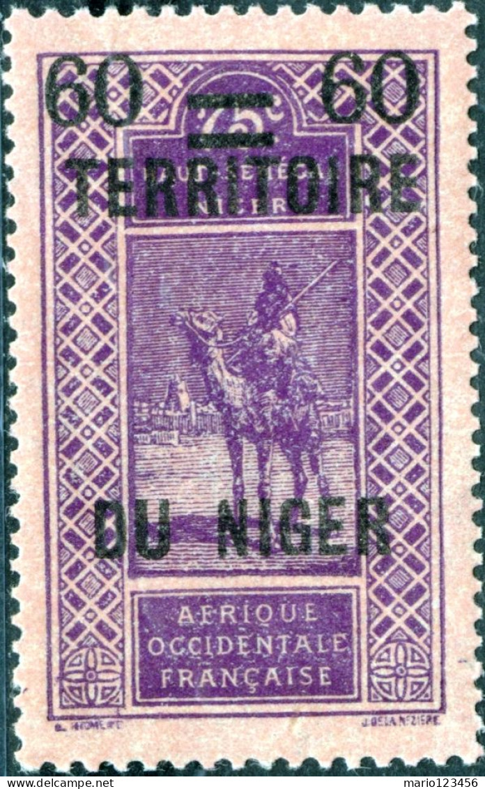 NIGER FRANCESE, FRENCH NIGER, PAESAGGI, LANDSCAPE, 1922, FRANCOBOLLI NUOVI (MNH**) Scott:NE 25, Yt:NE 21 - Ungebraucht