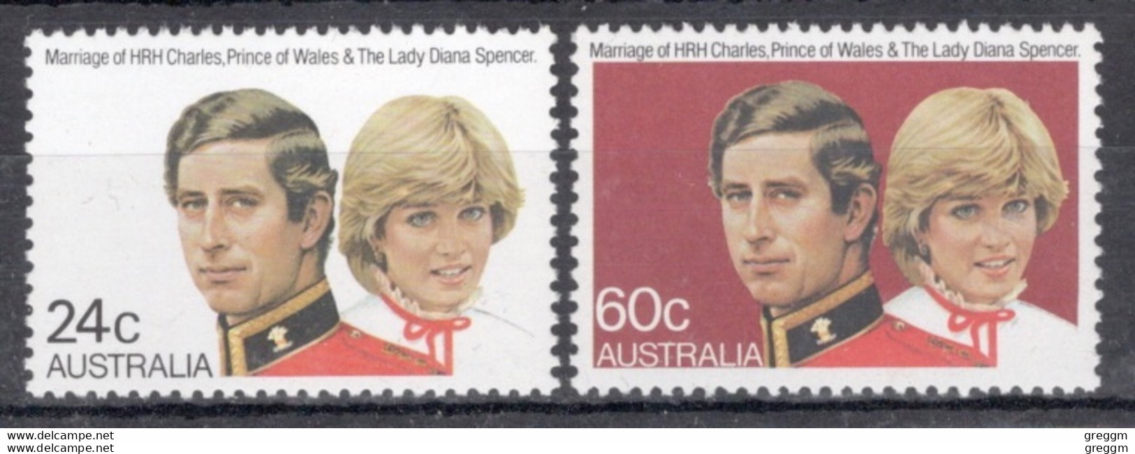 Australia 1981 Set Of Stamps  To Celebrate  Royal Wedding In Unmounted Mint - Neufs