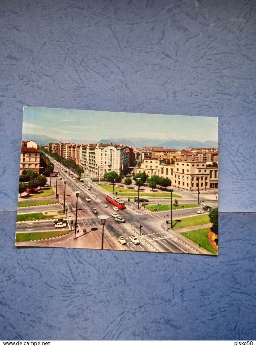 Torino-corso Francia E Piazza Bernini-fg-1966 - Places & Squares