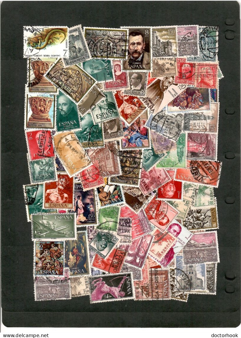 SPAIN---LOT Of 100 USED STAMPS  (100-13) - Lots & Kiloware (mixtures) - Max. 999 Stamps