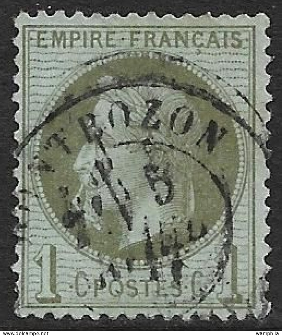 France N°25b Variété à La Cigarette. Signé Calves. Cote 1450€. - 1863-1870 Napoléon III. Laure