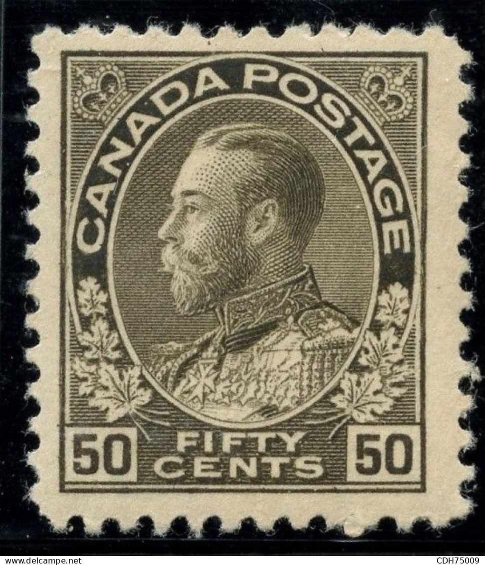 CANADA - YVERT 99a  50 CENTS NOIR GEORGES V MNH ** - Unused Stamps