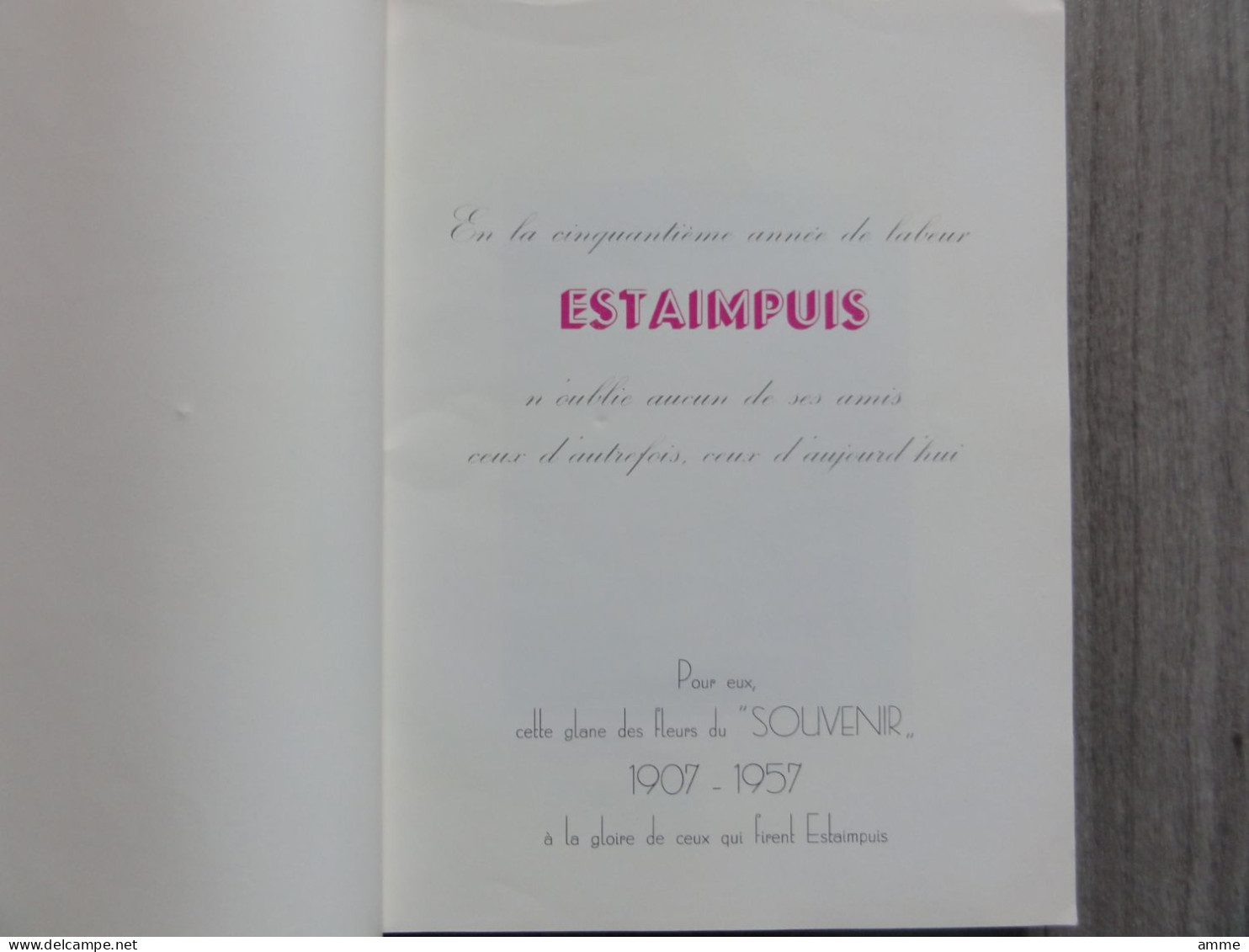 Estaimpuis  * (boek / Livre)  50° Anniversaire De La Fondation Du Pensionnat St. Jean Baptiste De La Salle - Estaimpuis