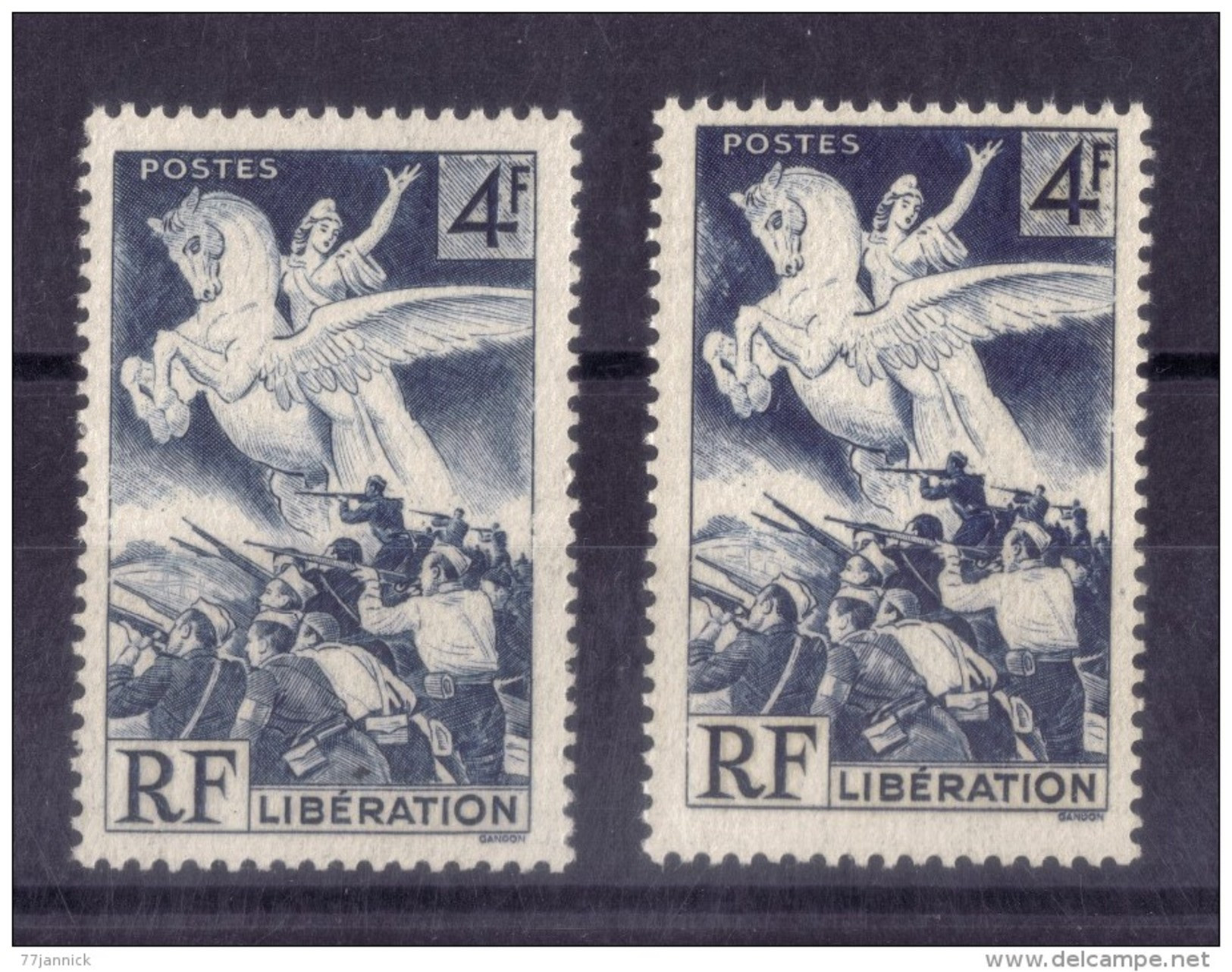 VARIETE DE COULEUR N° 669 (bleu Clair Et Bleu Fonçé) NEUF** - Unused Stamps