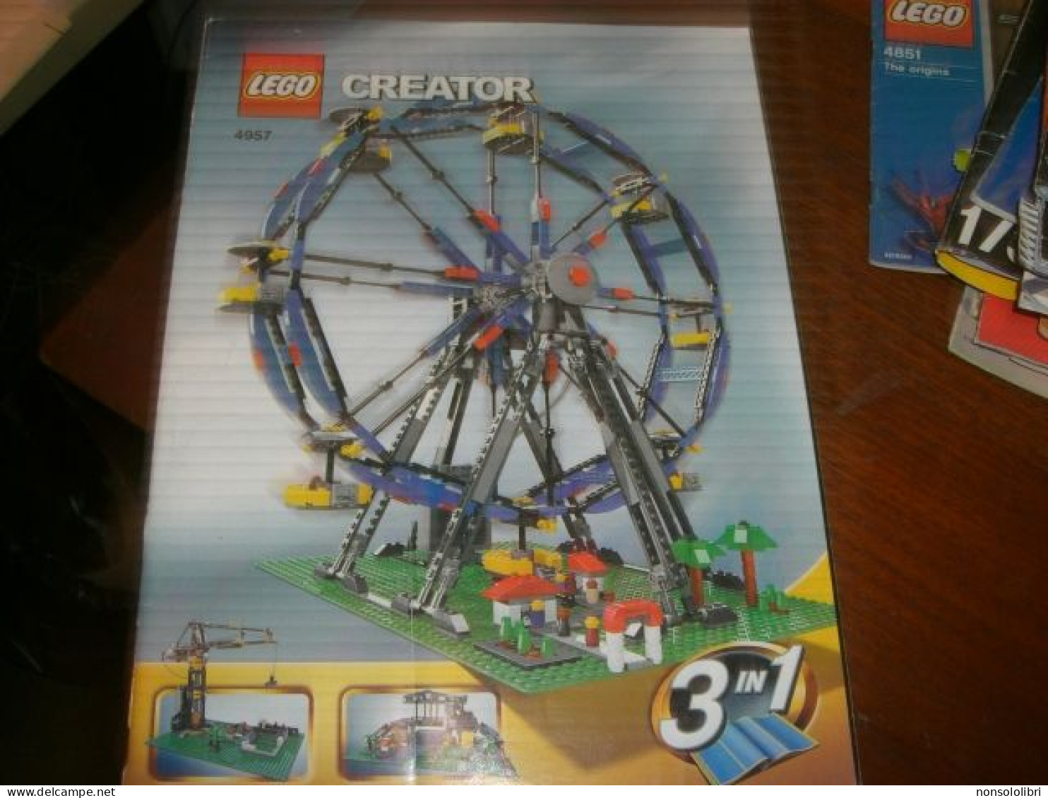 3 LIBRETTI LEGO CREATOR 4957 - Non Classificati