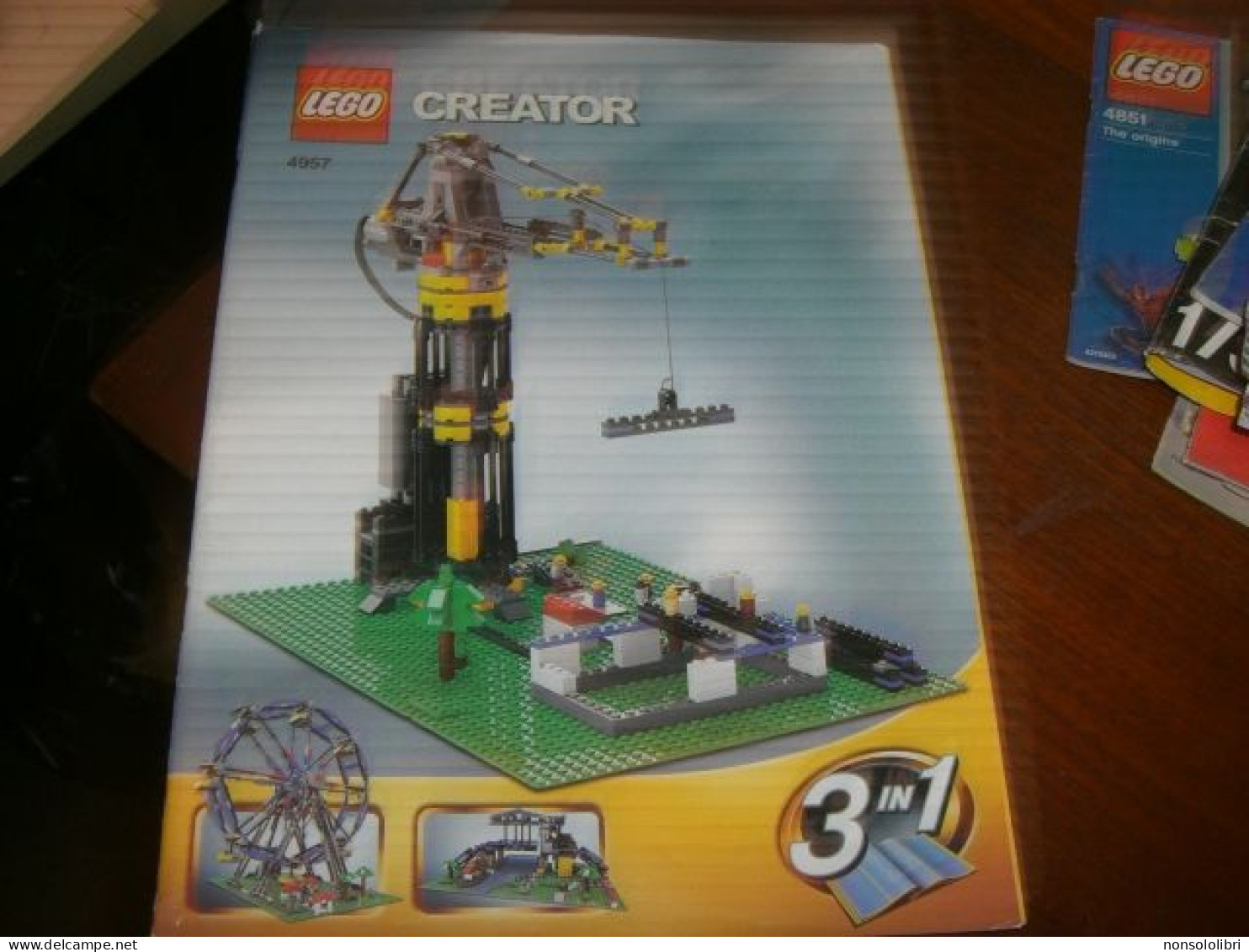 3 LIBRETTI LEGO CREATOR 4957 - Non Classés