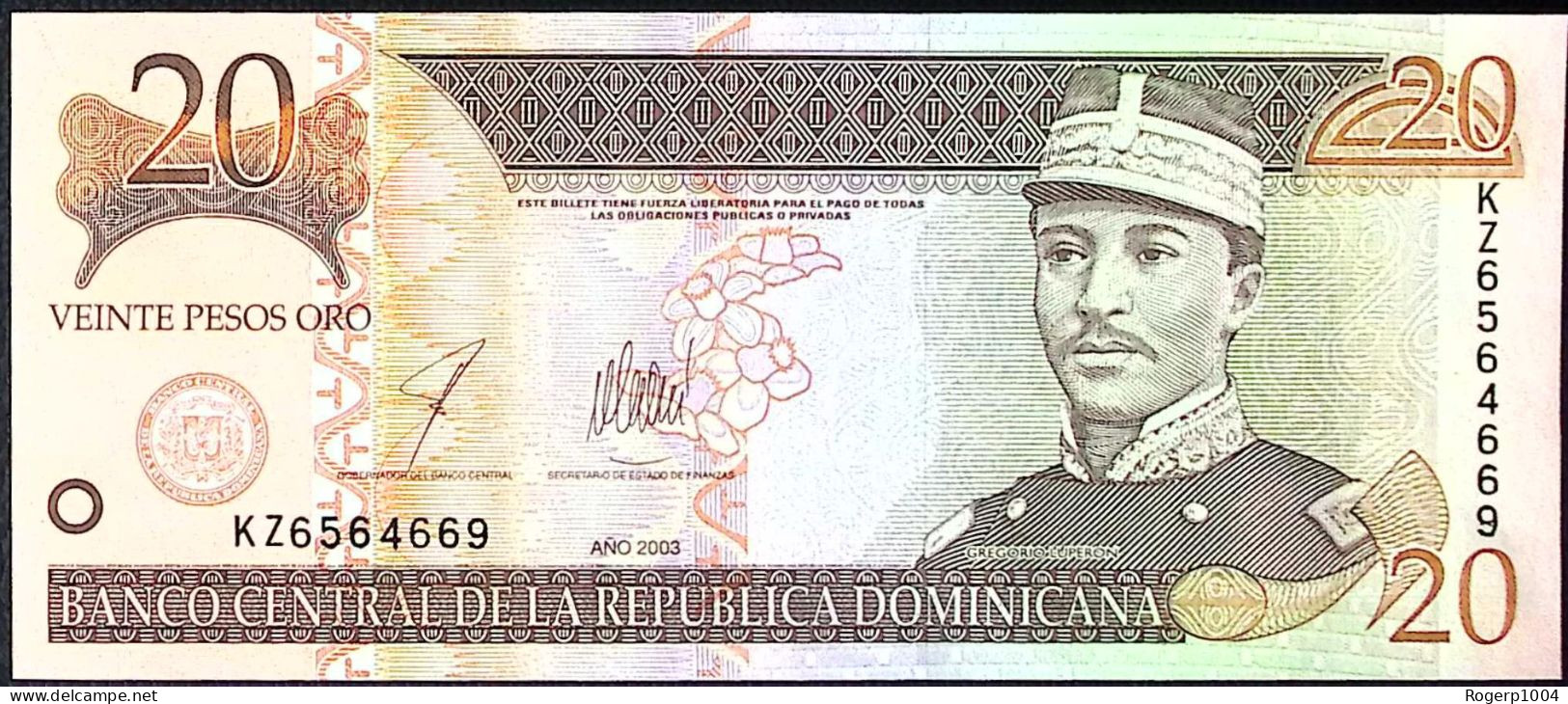 DOMINICAINE REP. * 20 Pesos * Date 2003 * Etat/Grade NEUF/UNC *  - Repubblica Dominicana