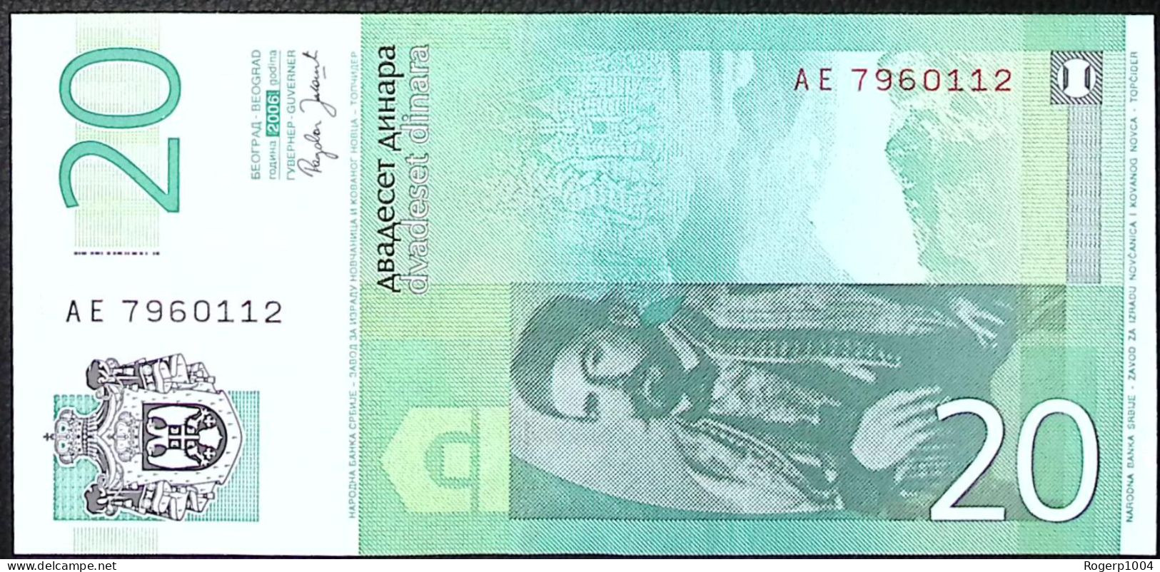 SERBIE/SERBIA * 20 Dinara * Date 2006 * Etat/Grade NEUF/UNC * - Servië