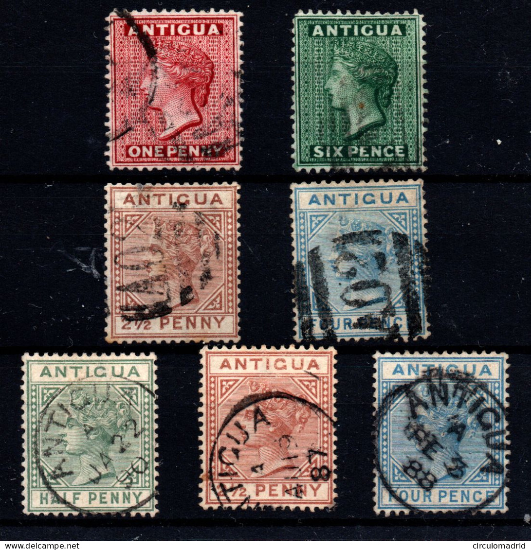 Antigua Nº 6/12. Año 1873/82 - 1858-1960 Crown Colony