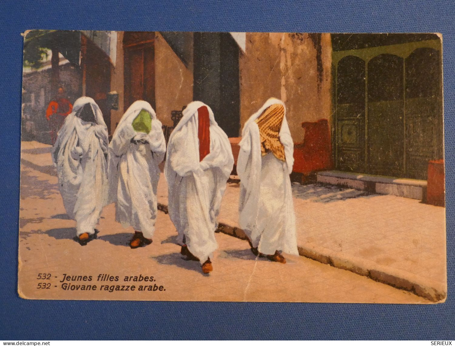 DI 14 TUNISIE  BELLE  CARTE 1921 TUNIS A AUTRICHE   +FEMMES VOILEES +++AFF. INTERESSANT+++ - Lettres & Documents