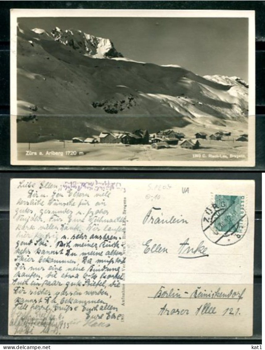 K20365)Ansichtskarte: Zuers, Panorama, Gelaufen 1932 - Zürs