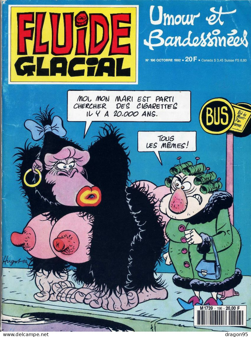 FLUIDE GLACIAL N° 196 - Oct. 1992 - Binet - Blutch - Fluide Glacial