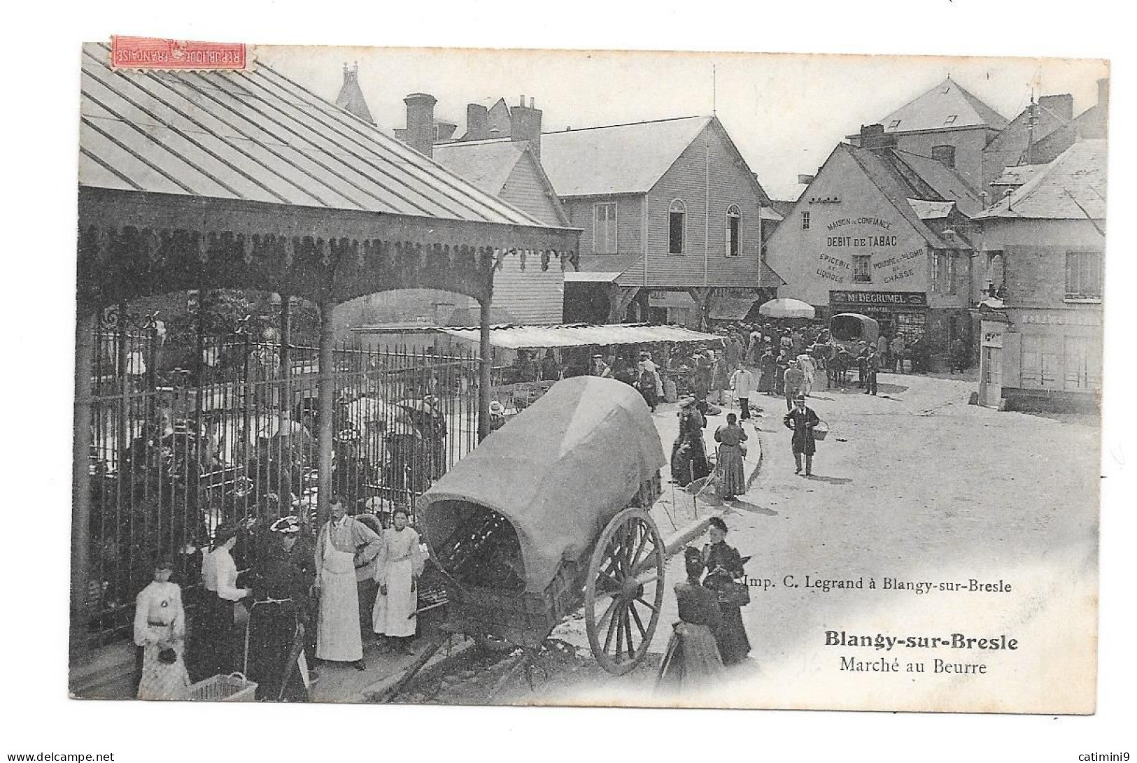 CPA 76 - BLANGY SUR BRESLE - Marché Au Beurre (animé) - Blangy-sur-Bresle