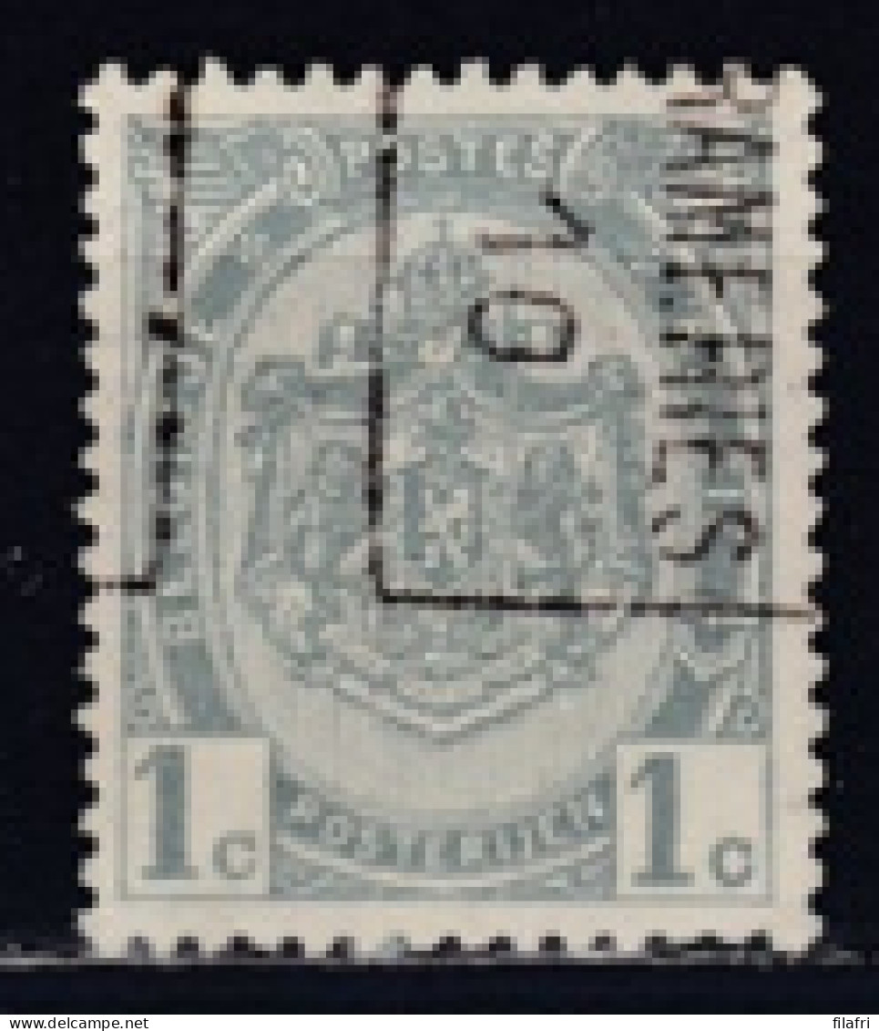 1445 Voorafstempeling Op Nr 81 - FRAMERIES 10 - Positie B - Rolstempels 1910-19