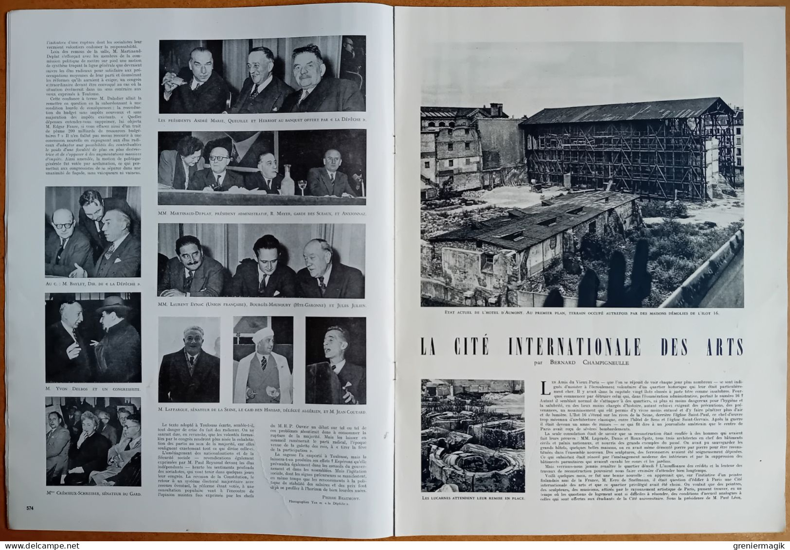 France Illustration N°215 26/11/1949 Avion De Transport à Réaction/Congrès Radical/Jean D'Estrées/Salon De L'enfance - Informations Générales