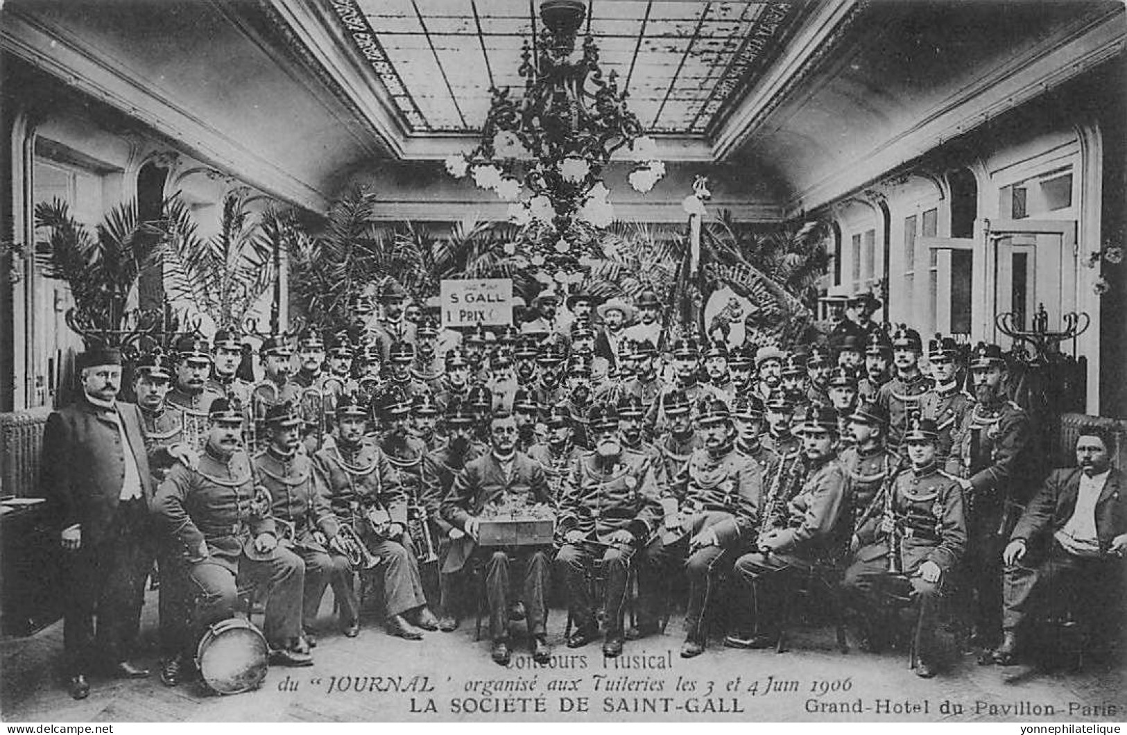 TOP - SUISSE - SG - SAINT GALL -Concours Musical "journal" Aux Tuileries Juin 1906 Grand Hôtel Du Pavillon - (Sui-167) - Buchs