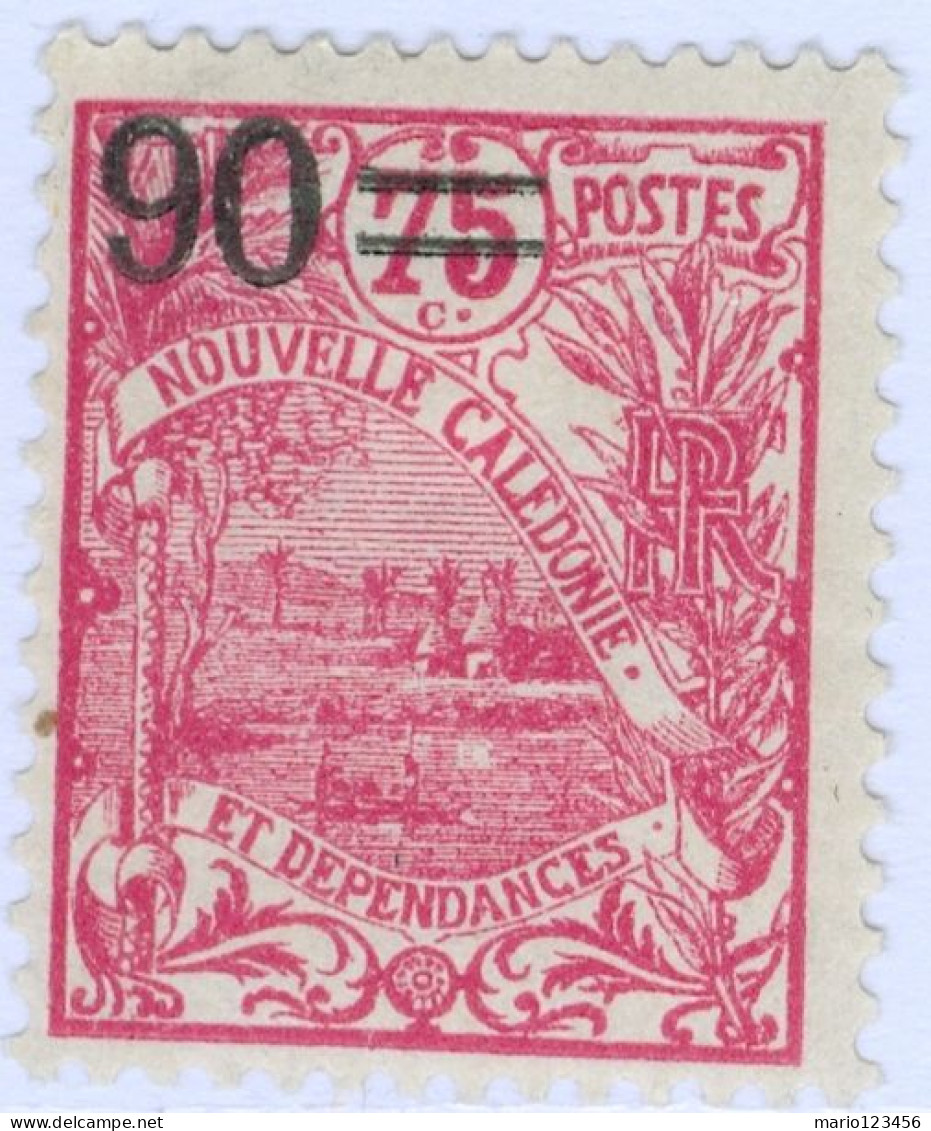 NUOVA CALEDONIA, NEW CALEDONIA, PAESAGGI, LANDSCAPE, 1924, FRANCOBOLLI NUOVI (MLH*) Scott:NC 130, Yt:NC 133 - Ungebraucht