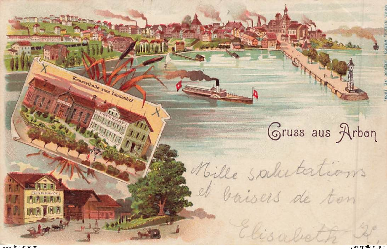 TOP - SUISSE - TG - THURGOVIE - Gruss Aus ARBON - Carte Précurseur 1901 - (Sui-170) - Arbon