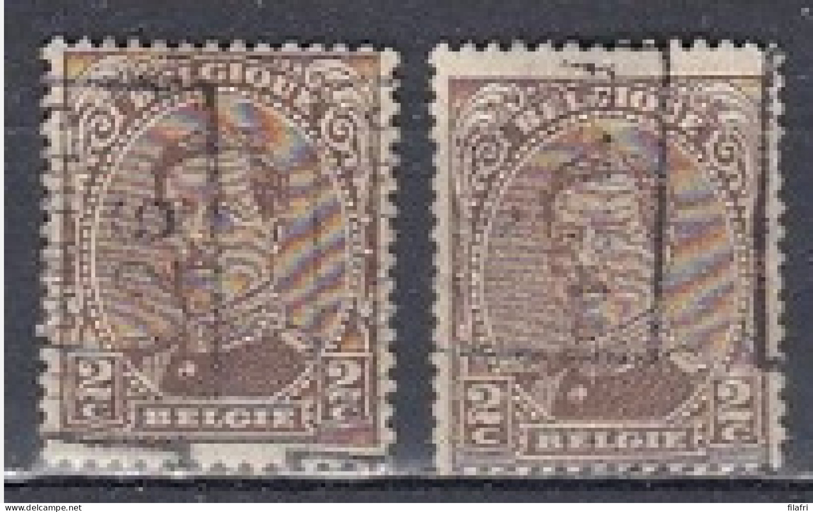 3641 Voorafstempeling Op Nr 136 - FRAMERIES 26 - Positie A & B - Roulettes 1920-29