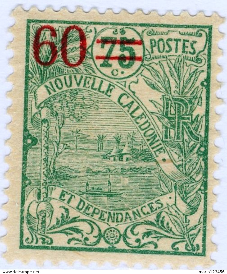 NUOVA CALEDONIA, NEW CALEDONIA, PAESAGGI, LANDSCAPE, 1924, FRANCOBOLLI NUOVI (MLH*) Scott:NC 127, Yt:NC 130 - Unused Stamps