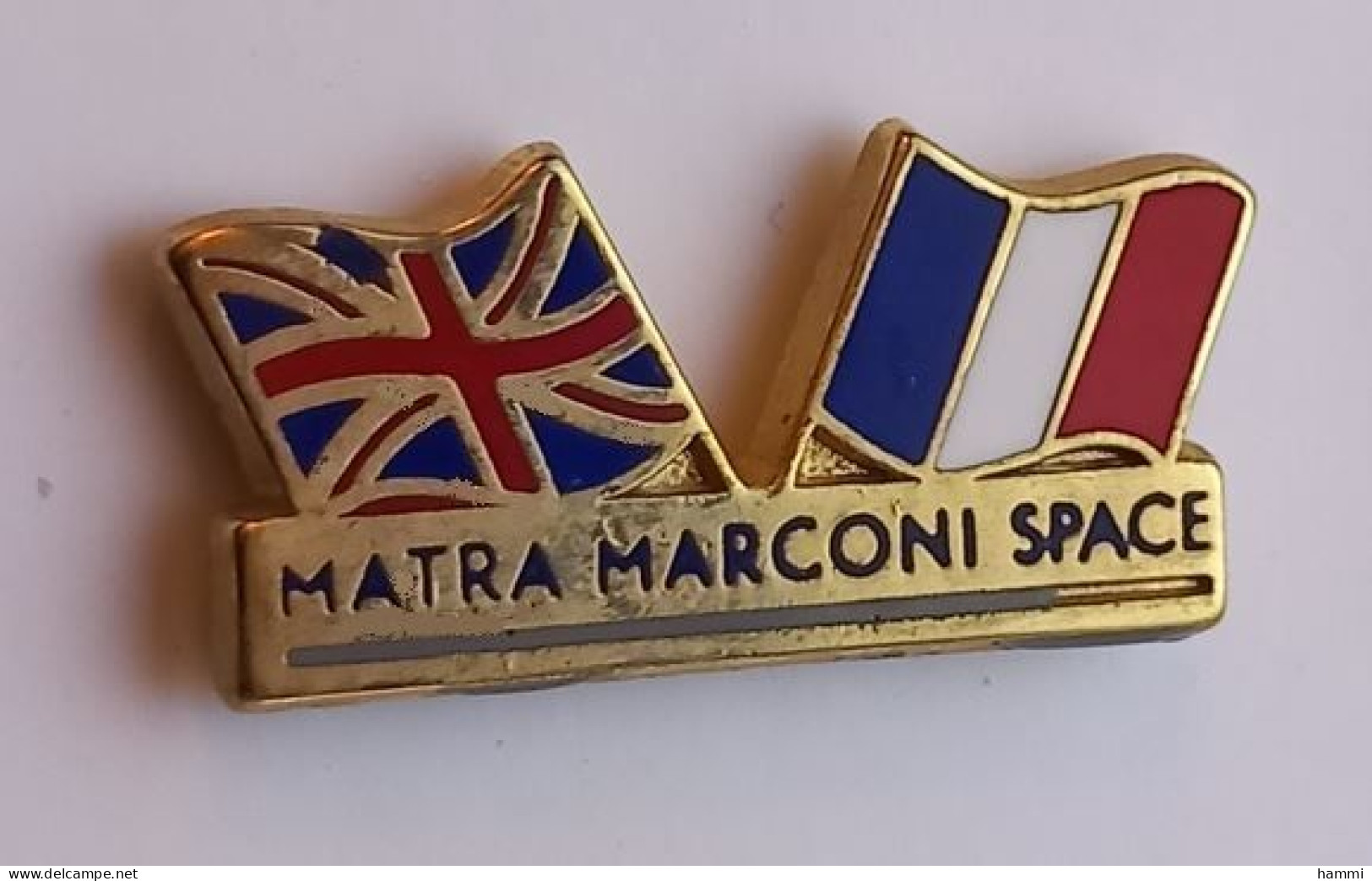 PO98 Pin's Fusée Space Matra Marconi Space Aérospatiale Toulouse Lagardère Groupe France Royaume Uni Zamac Achat Immédia - Space