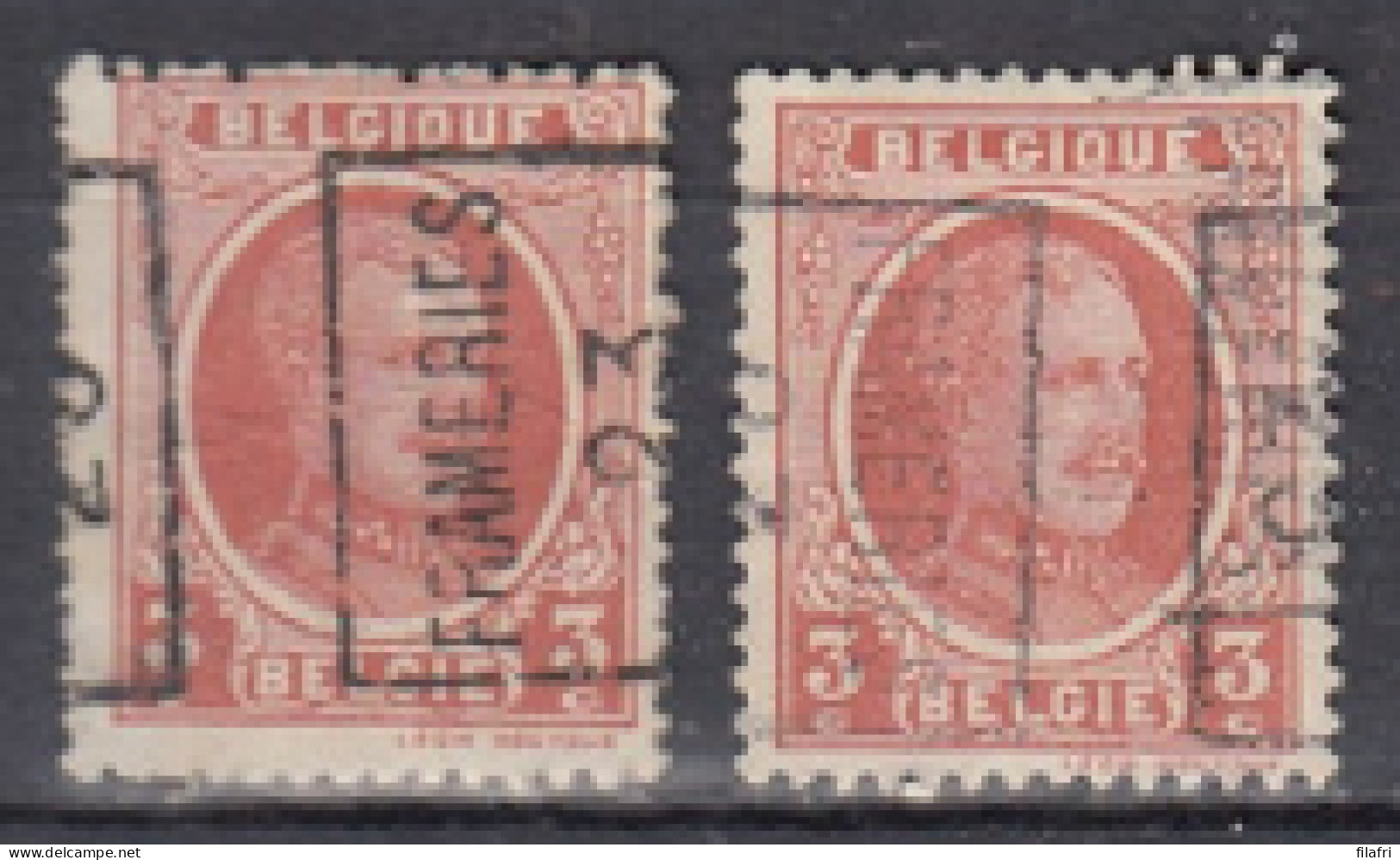 3133 Voorafstempeling Op Nr 192 - FRAMERIES 23 - Positie A & B - Roller Precancels 1920-29