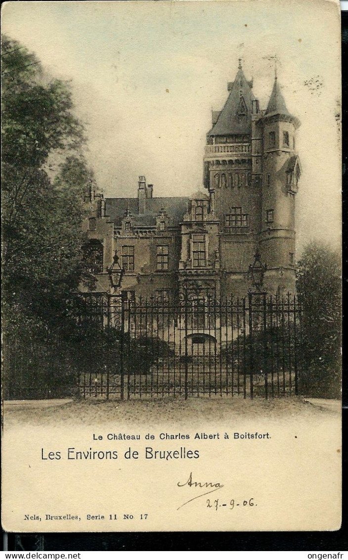 Carte Obl. 27/09/1908 : Le Château De Charles Albert à Boitsfort - Watermaal-Bosvoorde - Watermael-Boitsfort