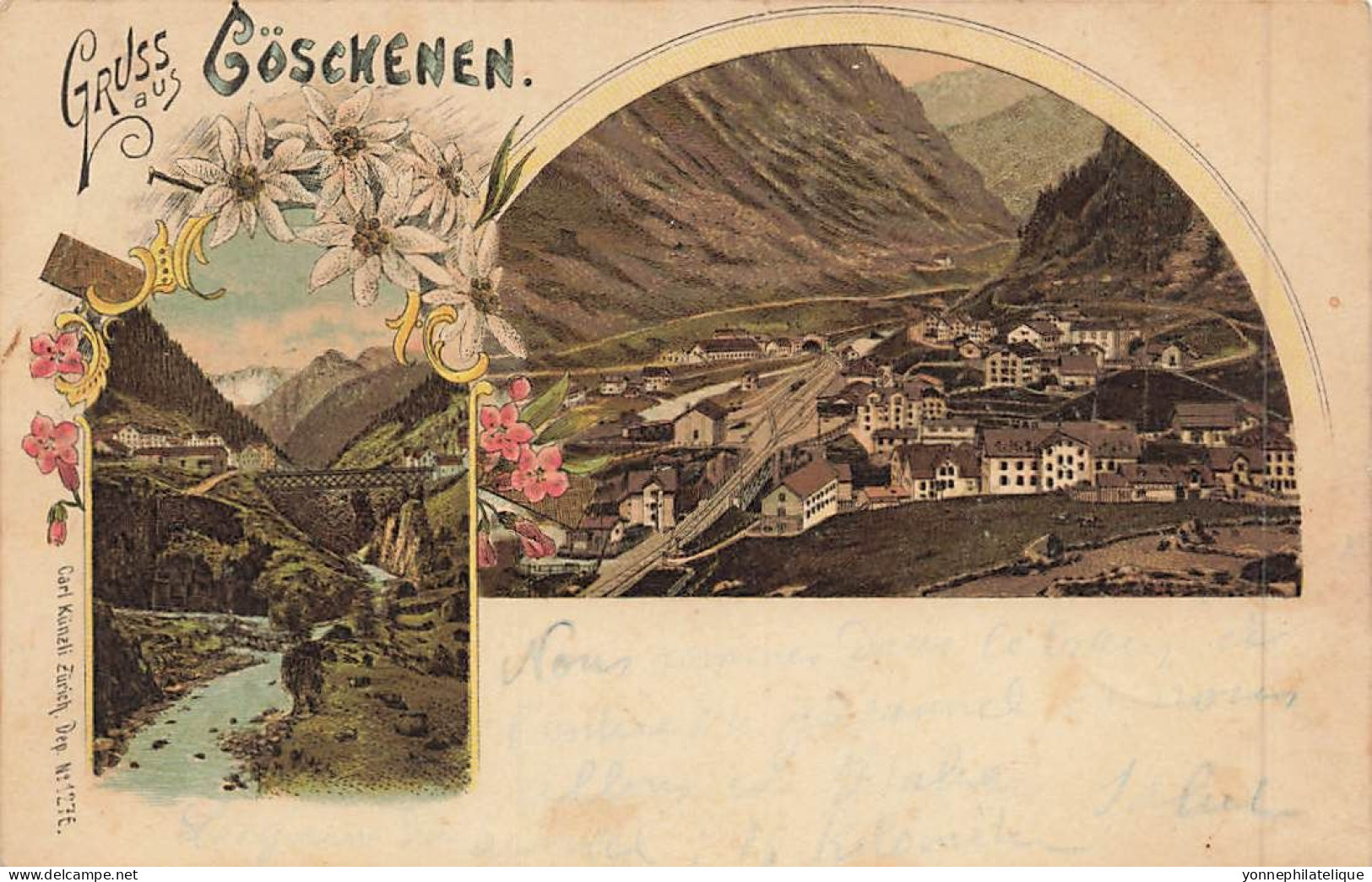 TOP - SUISSE - UR - URI - GÖSCHENEN - Gruss Aus - Carte Précurseur 1898 - (Sui-191) - Göschenen