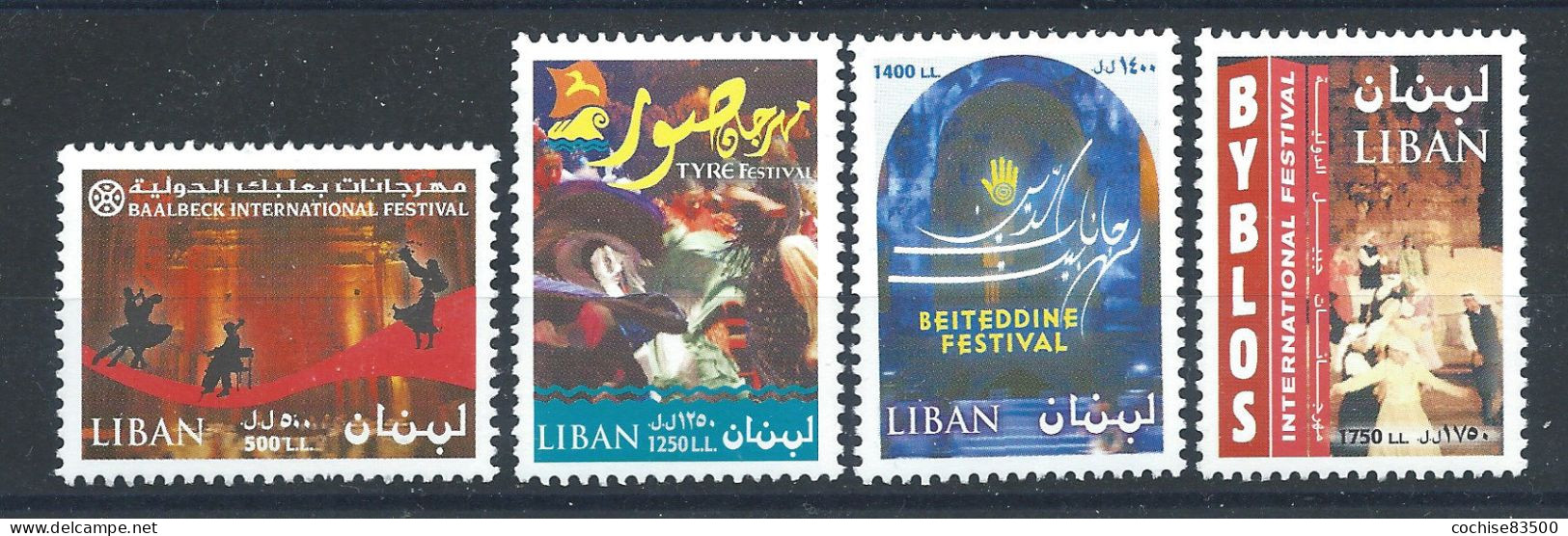 Liban N°397/400** (MNH) 2004 - Festival Divers - Lebanon