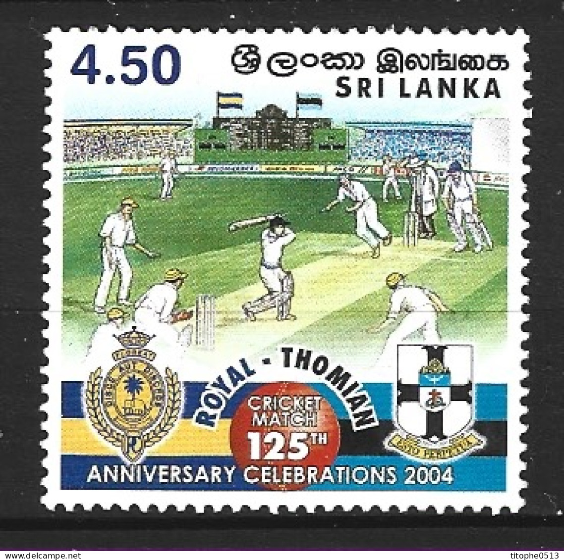 SRI LANKA. N°1411 De 2004. Cricket. - Cricket