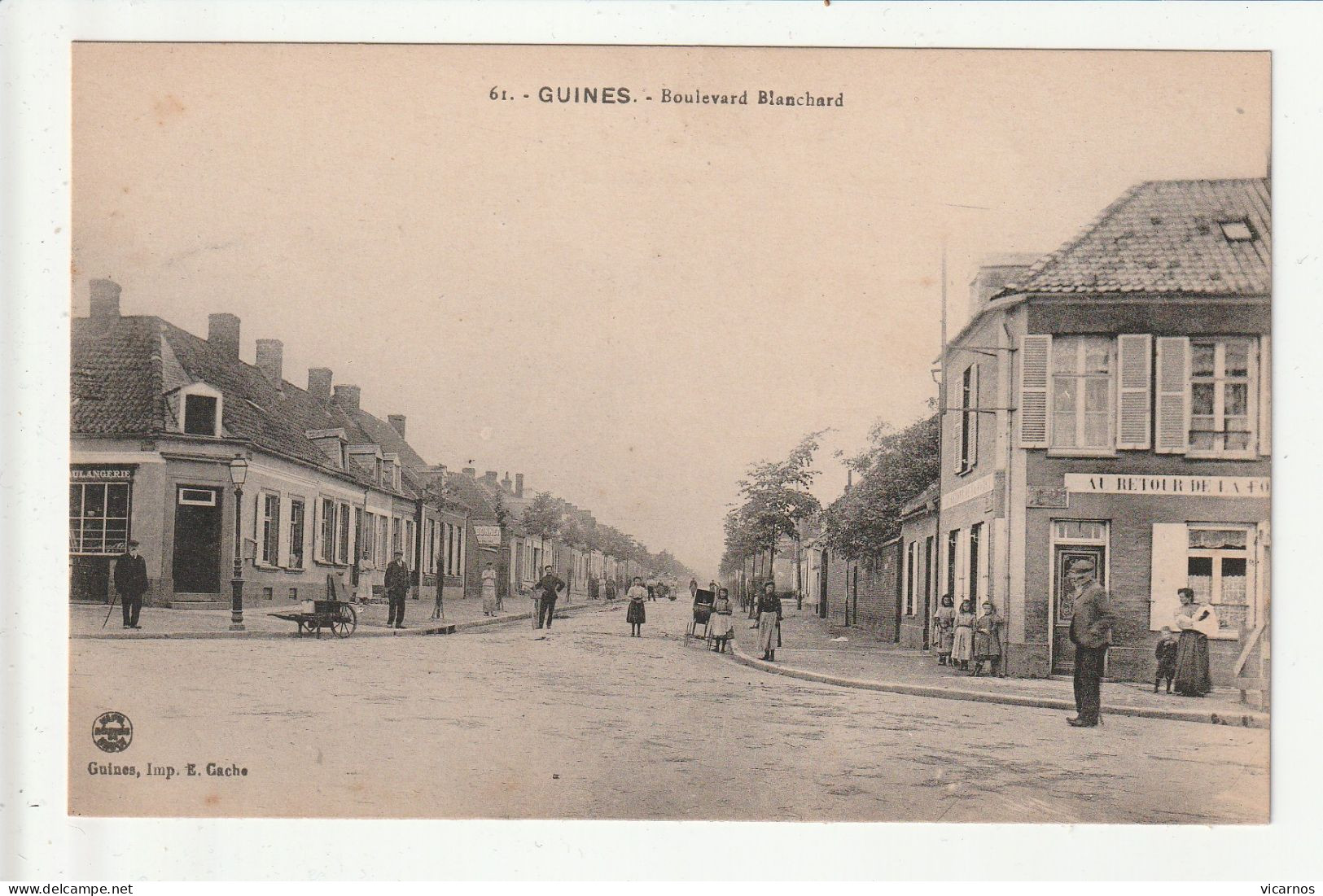 CP 62 GUINES Boulevard Blanchard - Guines